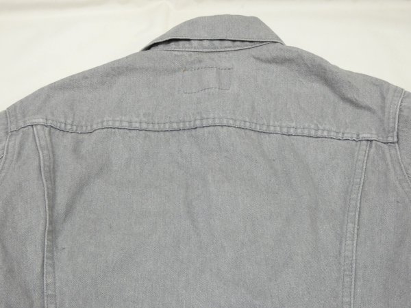 画像11: 80s Levi's 70506-0257 YARN DYED GRAY DENIM JACKET GJ MADE IN USA (11)