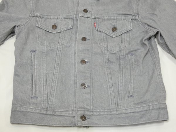 画像5: 80s Levi's 70506-0257 YARN DYED GRAY DENIM JACKET GJ MADE IN USA (5)