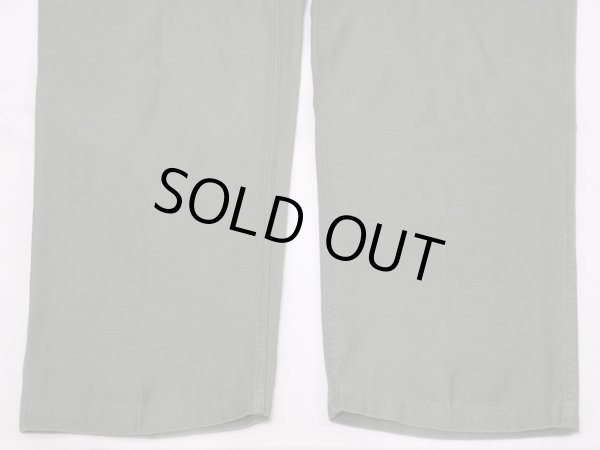 画像10: 60s '64 US ARMY OG-107 COTTON SATEEN UTILITY BAKER PANTS  (10)
