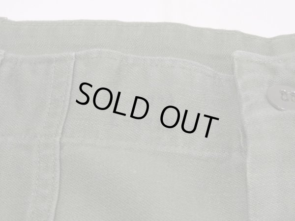 画像5: 60s '64 US ARMY OG-107 COTTON SATEEN UTILITY BAKER PANTS  (5)