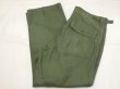 画像3: 60s '64 US ARMY OG-107 COTTON SATEEN UTILITY BAKER PANTS  (3)