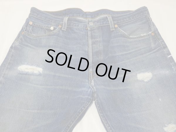 画像4: 90s Levi's 501 DENIM PANTS DISTRESSED & HUGE MADE IN USA (4)