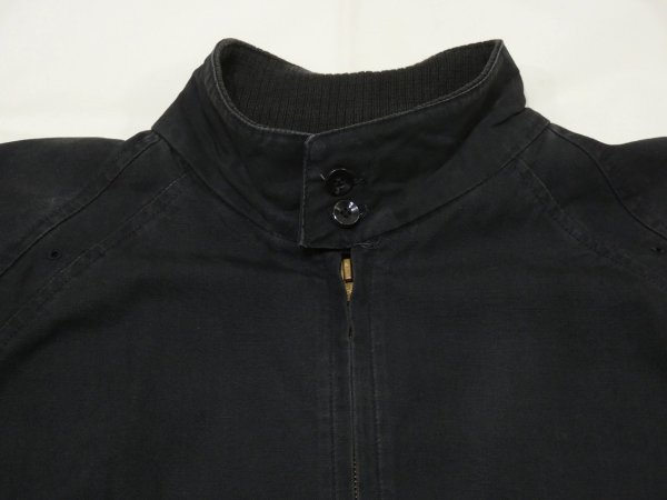 画像5: 50s 60s Sir Jac BLACK COTTON JACKET BLOUSON with VENTILATION HOLE (5)