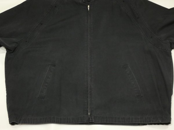 画像6: 50s 60s Sir Jac BLACK COTTON JACKET BLOUSON with VENTILATION HOLE (6)
