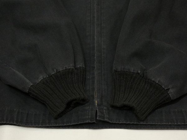 画像8: 50s 60s Sir Jac BLACK COTTON JACKET BLOUSON with VENTILATION HOLE (8)