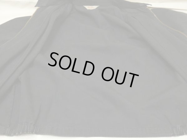 画像10: 50s 60s Sir Jac BLACK COTTON JACKET BLOUSON with VENTILATION HOLE (10)