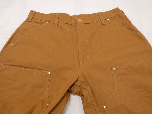 画像4: DEAD STOCK? 10s Carhartt DOUBLE KNEE DUCK PAINTER WORK PANTS BROWN (4)