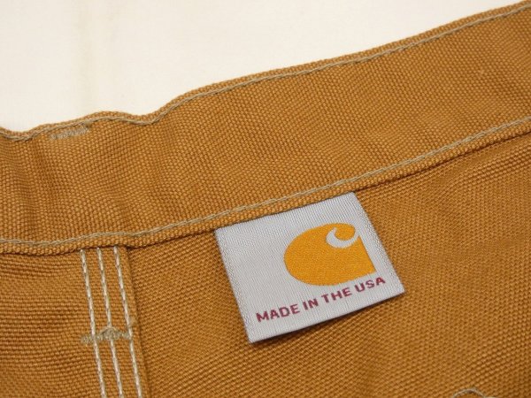 画像7: DEAD STOCK? 10s Carhartt DOUBLE KNEE DUCK PAINTER WORK PANTS BROWN (7)