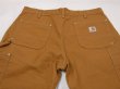 画像10: DEAD STOCK? 10s Carhartt DOUBLE KNEE DUCK PAINTER WORK PANTS BROWN (10)