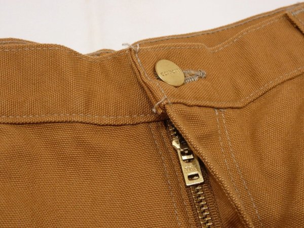 画像5: DEAD STOCK? 10s Carhartt DOUBLE KNEE DUCK PAINTER WORK PANTS BROWN (5)