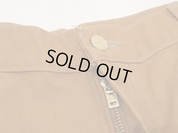画像5: DEAD STOCK? 10s Carhartt DOUBLE KNEE DUCK PAINTER WORK PANTS BROWN (5)