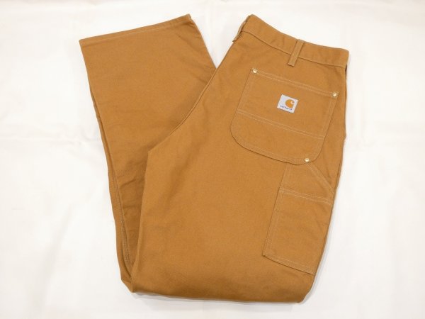 画像3: DEAD STOCK? 10s Carhartt DOUBLE KNEE DUCK PAINTER WORK PANTS BROWN (3)