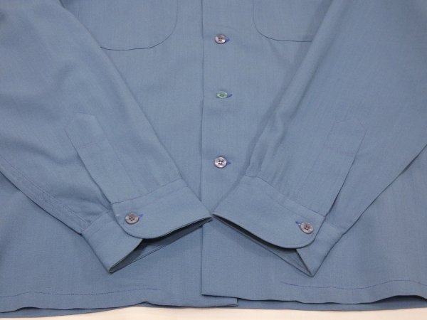 画像9: 60s Pendleton CERULEAN BLUE BOARD SHIRT (9)