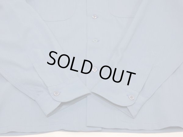 画像9: 60s Pendleton CERULEAN BLUE BOARD SHIRT (9)