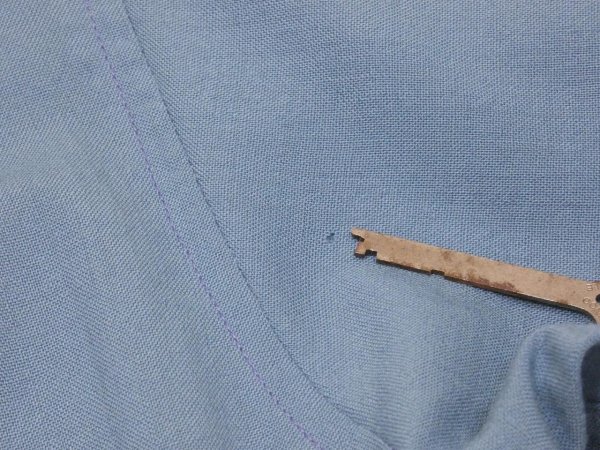 画像11: 60s Pendleton CERULEAN BLUE BOARD SHIRT (11)