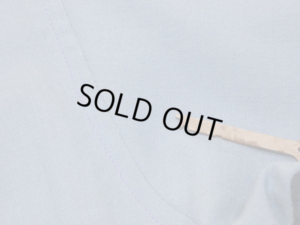 画像11: 60s Pendleton CERULEAN BLUE BOARD SHIRT (11)