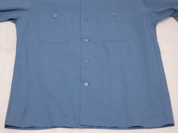 画像7: 60s Pendleton CERULEAN BLUE BOARD SHIRT (7)