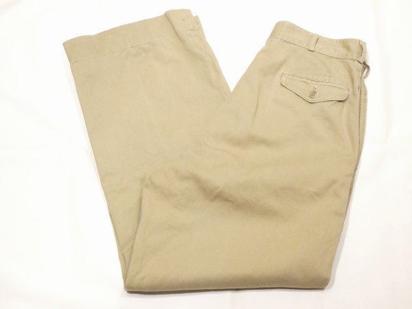 画像3: 50s US MARINE CORPS USMC CHINO TROUSERS PANTS (3)
