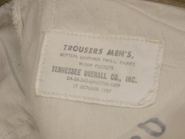 画像7: 50s US MARINE CORPS USMC CHINO TROUSERS PANTS (7)