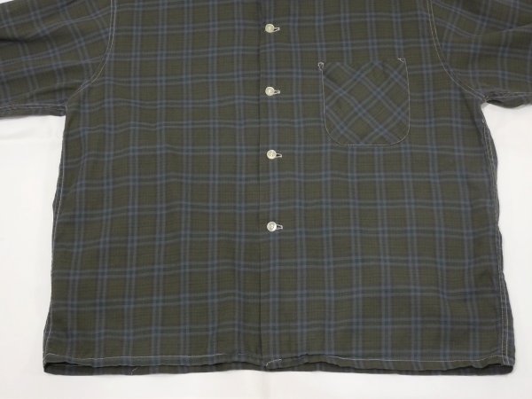 画像6: 60s DAN RIVER COTTON PLAID LOOP COLLAR SHIRT (6)