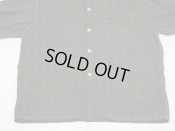 画像6: 60s DAN RIVER COTTON PLAID LOOP COLLAR SHIRT (6)
