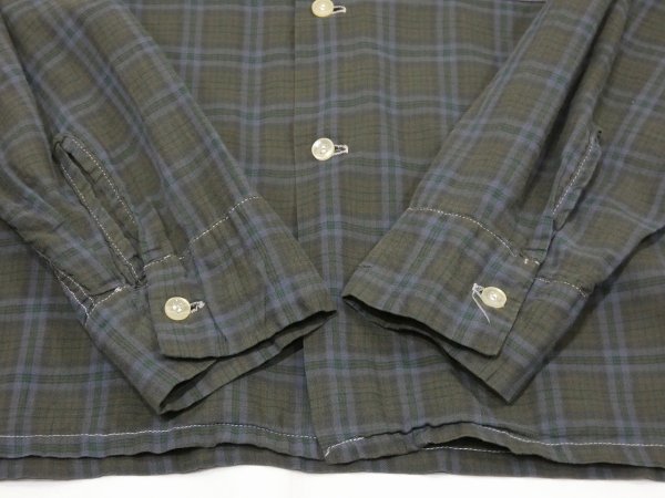 画像8: 60s DAN RIVER COTTON PLAID LOOP COLLAR SHIRT (8)