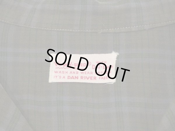画像3: 60s DAN RIVER COTTON PLAID LOOP COLLAR SHIRT (3)