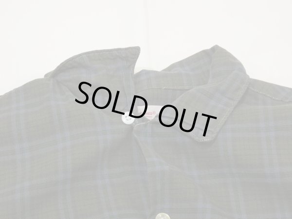 画像5: 60s DAN RIVER COTTON PLAID LOOP COLLAR SHIRT (5)