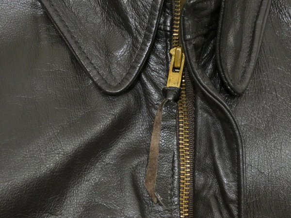 画像5: 80s L.L.Bean A-2 STYLE LEATHER JACKET MADE IN USA (5)