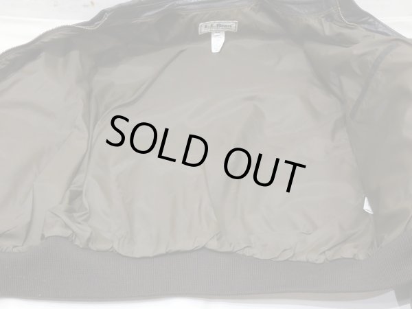 画像8: 80s L.L.Bean A-2 STYLE LEATHER JACKET MADE IN USA (8)