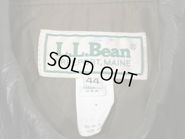 画像3: 80s L.L.Bean A-2 STYLE LEATHER JACKET MADE IN USA (3)