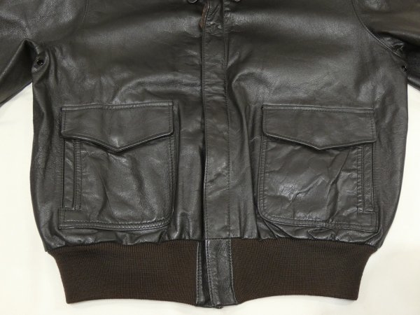 画像6: 80s L.L.Bean A-2 STYLE LEATHER JACKET MADE IN USA (6)