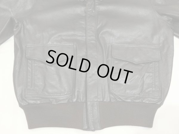 画像6: 80s L.L.Bean A-2 STYLE LEATHER JACKET MADE IN USA (6)