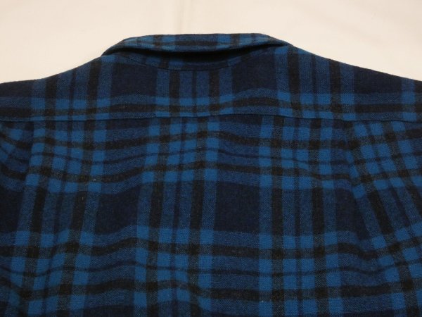 画像9: 60s Pendleton BLUE PLAID BOARD SHIRT (9)
