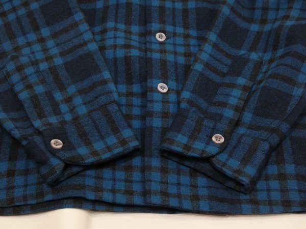 画像8: 60s Pendleton BLUE PLAID BOARD SHIRT (8)