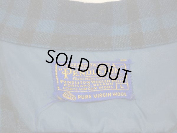 画像3: 60s Pendleton BLUE PLAID BOARD SHIRT (3)