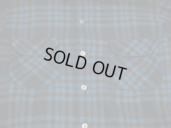 画像6: 60s Pendleton BLUE PLAID BOARD SHIRT (6)