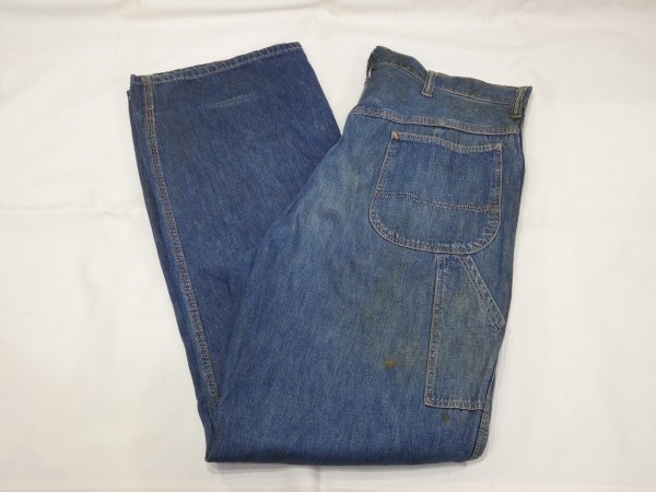 画像3: 50s 60s JC Penney BIG MAC DENIM PAINTER WORK PANTS  (3)