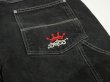 画像10: 90s 00s JNCO JEANS WIDE LOOSE BAGGY BLACK DENIM PAINTER PANTS (10)