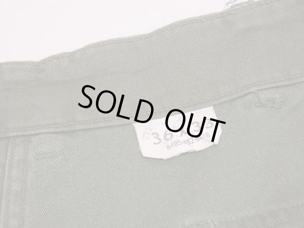 画像8: 60s '64 US ARMY OG-107 COTTON SATEEN UTILITY BAKER PANTS (2) (8)