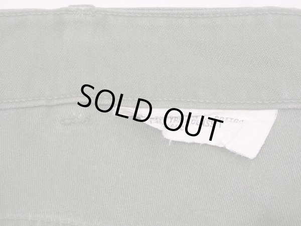 画像9: 60s '64 US ARMY OG-107 COTTON SATEEN UTILITY BAKER PANTS (2) (9)