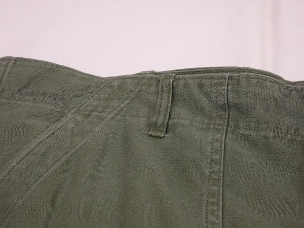 画像6: 60s '64 US ARMY OG-107 COTTON SATEEN UTILITY BAKER PANTS (2) (6)