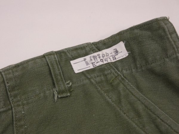 画像5: 60s '64 US ARMY OG-107 COTTON SATEEN UTILITY BAKER PANTS (2) (5)