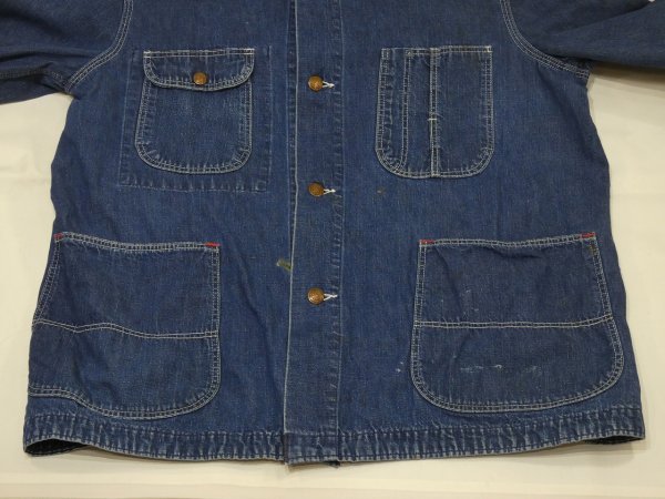 画像4: 50s 60s BLUE BELL DENIM CHORE JACKET COVERALL (2) (4)