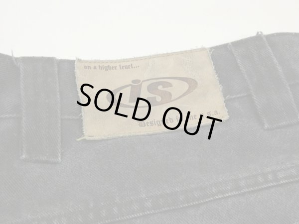 画像10: 90s 00s Interstate IS WIDE LOOSE BAGGY BLACK DENIM PANTS (10)