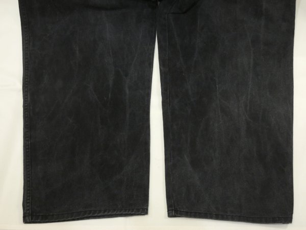 画像8: 90s 00s Interstate IS WIDE LOOSE BAGGY BLACK DENIM PANTS (8)