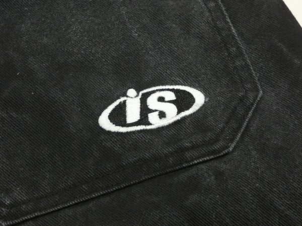画像11: 90s 00s Interstate IS WIDE LOOSE BAGGY BLACK DENIM PANTS (11)