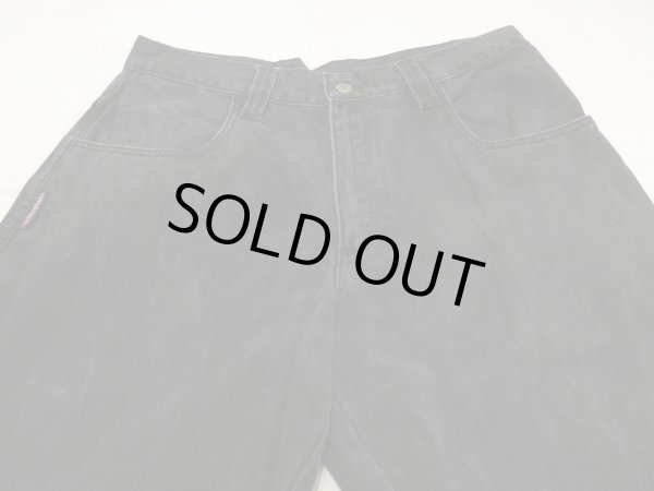 画像4: 90s 00s Interstate IS WIDE LOOSE BAGGY BLACK DENIM PANTS (4)
