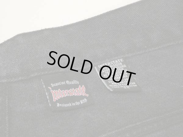 画像6: 90s 00s Interstate IS WIDE LOOSE BAGGY BLACK DENIM PANTS (6)