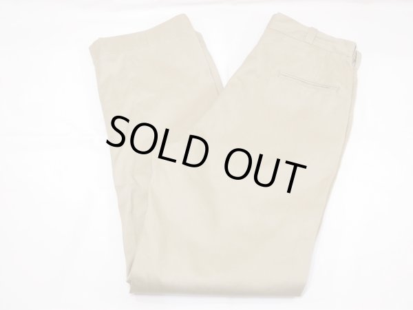 画像3: 70s US ARMY COTTON UNIFORM TWILL CHINO TROUSERS PANTS  (3)